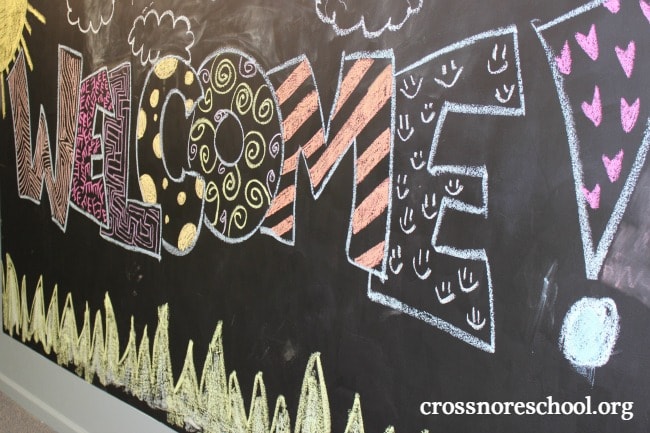 Chalk Board Welcome back to school art ideas/Blackboard decoration ideas  for new Admission/Chalk Art 